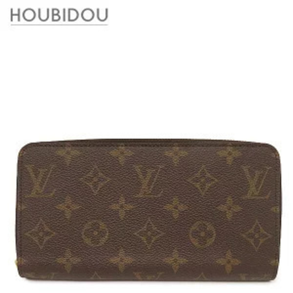 Louis Vuitton Zippy Wallet Monogram Canvas Fuschia Pink Brown Red Round Zipper